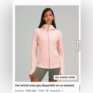 Lululemon Scuba Hoodie Size 10 in Pink Mist